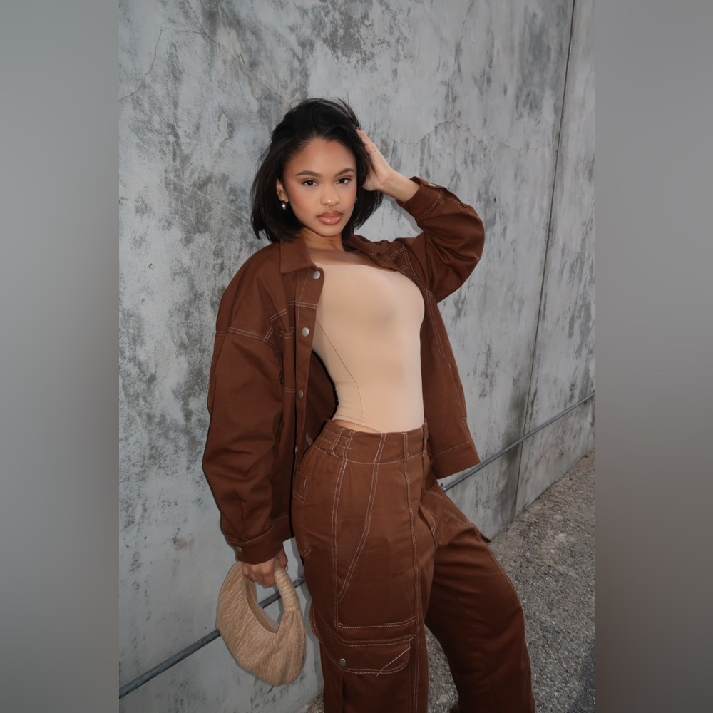 Change of plans cargo pants set
